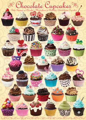 Chocolate Cupcakes Pattern / Assortment Jigsaw Puzzle By Eurographics