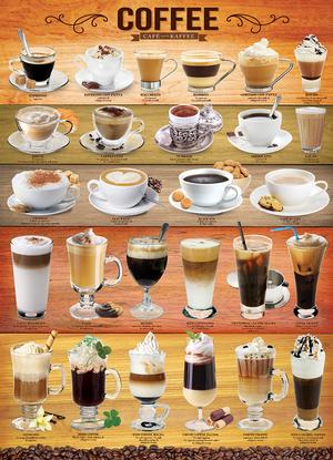 Coffee Pattern / Assortment Jigsaw Puzzle By Eurographics