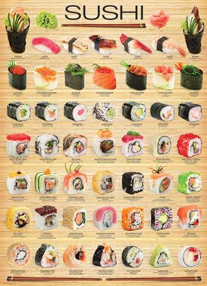 Sushi Pattern / Assortment Jigsaw Puzzle By Eurographics