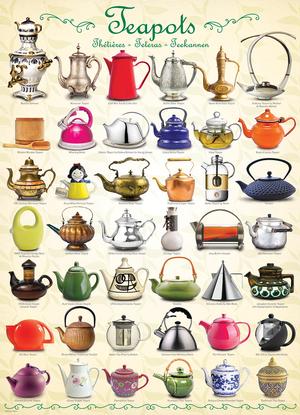 Teapots Pattern / Assortment Jigsaw Puzzle By Eurographics