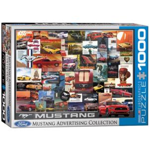 Ford Mustang (Vintage Ads) Collage Jigsaw Puzzle By Eurographics