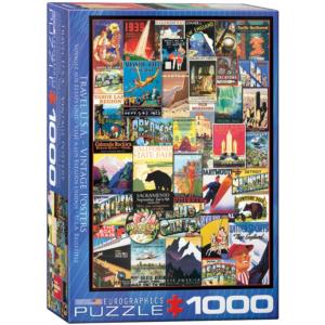 Travel USA Collage Impossible Puzzle By Eurographics