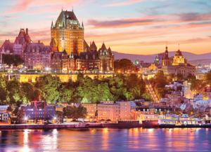 Le Vieux - Quebec Sunrise / Sunset Jigsaw Puzzle By Eurographics