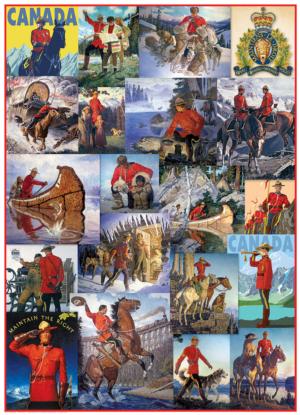 Royal Canadian Mounted Police Collage (Small Box) Collage Large Piece By Eurographics