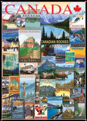 Travel Canada - Scratch and Dent Collage Jigsaw Puzzle By Eurographics