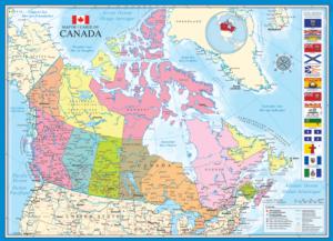 Map of Canada Canada Children's Puzzles By Eurographics