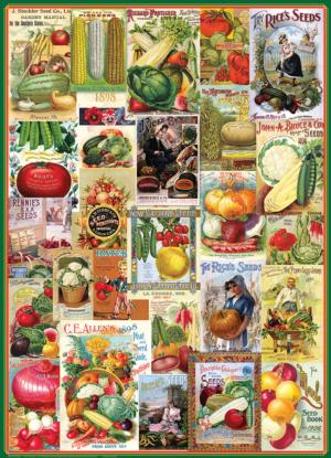 Vegetables Seed Catalogue Collection Fruit & Vegetable Impossible Puzzle By Eurographics