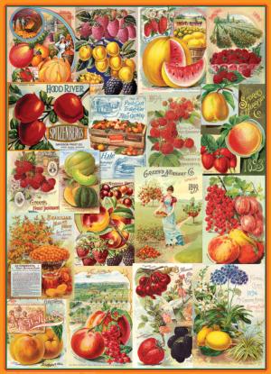 Fruits - Seed Catalogue Collection Fruit & Vegetable Jigsaw Puzzle By Eurographics