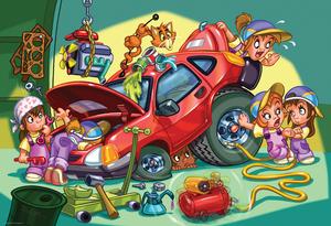 Mechanics - Scratch and Dent Humor Children's Puzzles By Eurographics