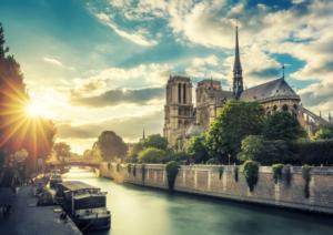 Notre-Dame Sur La Seine Paris & France Jigsaw Puzzle By Pierre Belvedere