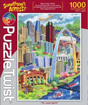 St Louis Missouri 1000 pièces panoramique Jigsaw Puzzle 990 mm x 330 mm MPC