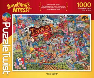 Iowa Spirit Collage Impossible Puzzle By PuzzleTwist