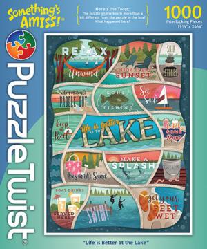 Life is Better at the Lake Twist Puzzle Lakes & Rivers Altered Images By PuzzleTwist