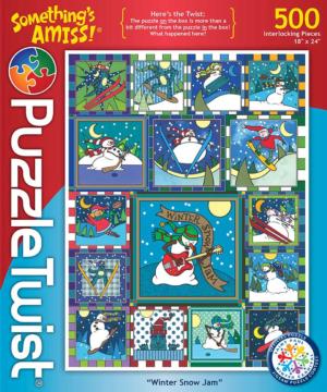 Winter Snow Jam Twist Puzzle Christmas Altered Images By PuzzleTwist
