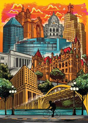 Stars Over St. Paul Cities Jigsaw Puzzle By PuzzleTwist
