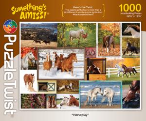 Horseplay Twist Puzzle Collage Altered Images By PuzzleTwist