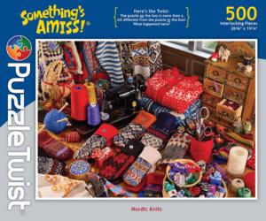 Nordic Knits - Something's Amiss! Around the House Jigsaw Puzzle By PuzzleTwist