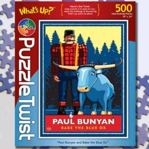 Paul Bunyan & Babe the Blue Ox - What's Up? Winter Altered Images By PuzzleTwist