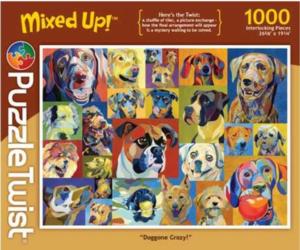 Doggone Crazy! - 4 More! Dogs Altered Images By PuzzleTwist