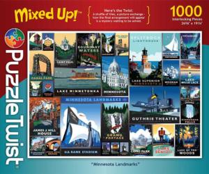 Minnesota Landmarks Twist Puzzle Collage Altered Images By PuzzleTwist
