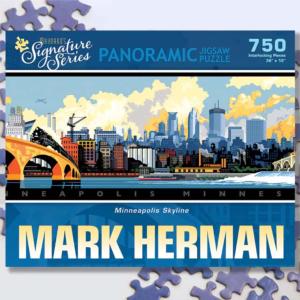 Minneapolis Skyline United States Panoramic Puzzle By PuzzleTwist