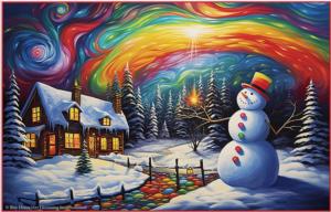 Colorful Christmas Christmas Jigsaw Puzzle By SunsOut
