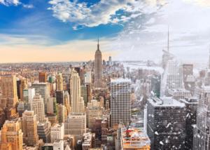 Scratch OFF Seasons Puzzle: Manhattan, NYC New York Jigsaw Puzzle By 4D Cityscape Inc.