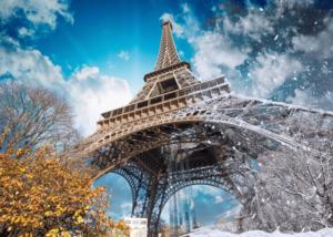 Scratch OFF Seasons Puzzle: Eiffel Tower, Paris