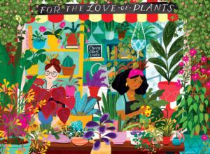 For The Love Of Plants Shopping Jigsaw Puzzle By RoseArt