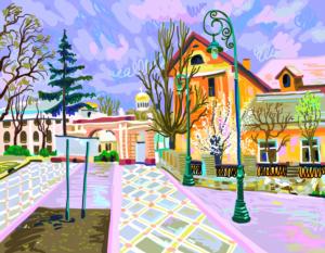 Arty Avenue Around the House Jigsaw Puzzle By Playful Pastimes