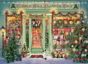 Christmas Flower Shop Christmas Jigsaw Puzzle By Cobble Hill