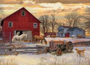 Winter on the Farm Winter Jigsaw Puzzle By Cobble Hill