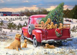 Family Outing Christmas Jigsaw Puzzle By Cobble Hill