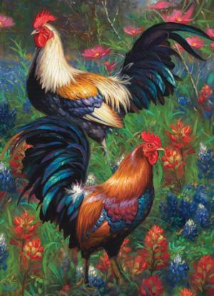 Roosters Farm Animal Jigsaw Puzzle By Cobble Hill