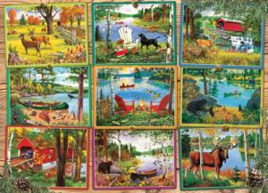 Postcards from Lake Country Collage Jigsaw Puzzle By Cobble Hill