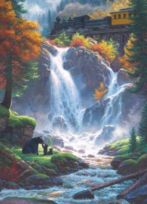 Mountain Pass Waterfall Jigsaw Puzzle By Cobble Hill