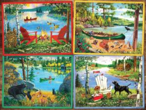 Cabin Country Lakes & Rivers Large Piece By Cobble Hill