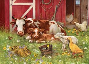 Barnyard Babies Farm Animal Family Pieces By Cobble Hill