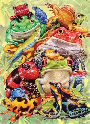 Frog Pile Reptile & Amphibian Family Pieces By Cobble Hill