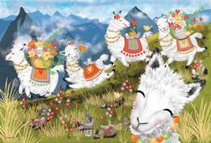 Leaping Llamas Animals Children's Puzzles By Cobble Hill