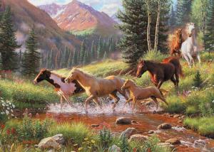 Horse Stream Lakes & Rivers Tray Puzzle By Cobble Hill