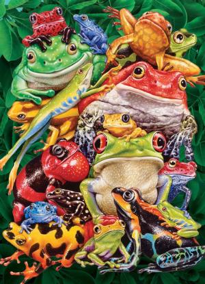 Frog Business (Small Box) Reptile & Amphibian Jigsaw Puzzle By Jack Pine