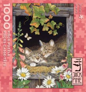 Sisters - Scratch and Dent Cats Jigsaw Puzzle By Jack Pine