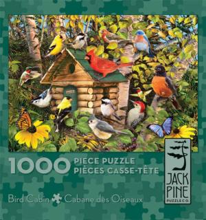Bird Cabin Flower & Garden Jigsaw Puzzle By Jack Pine
