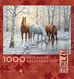 Winter Trio Winter Jigsaw Puzzle By Jack Pine