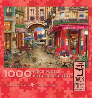 Cafe des Paris Paris & France Jigsaw Puzzle By Jack Pine