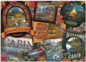 Cabin Signs Cottage / Cabin Jigsaw Puzzle By Cobble Hill
