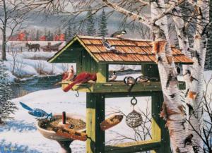 Backyard Banquet Winter Jigsaw Puzzle By Cobble Hill