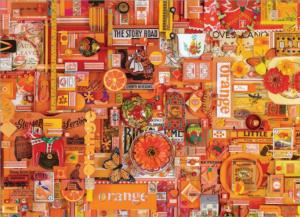 Orange Collage Jigsaw Puzzle By Cobble Hill
