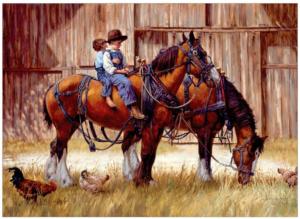Back to the Barn Horses Jigsaw Puzzle By Cobble Hill